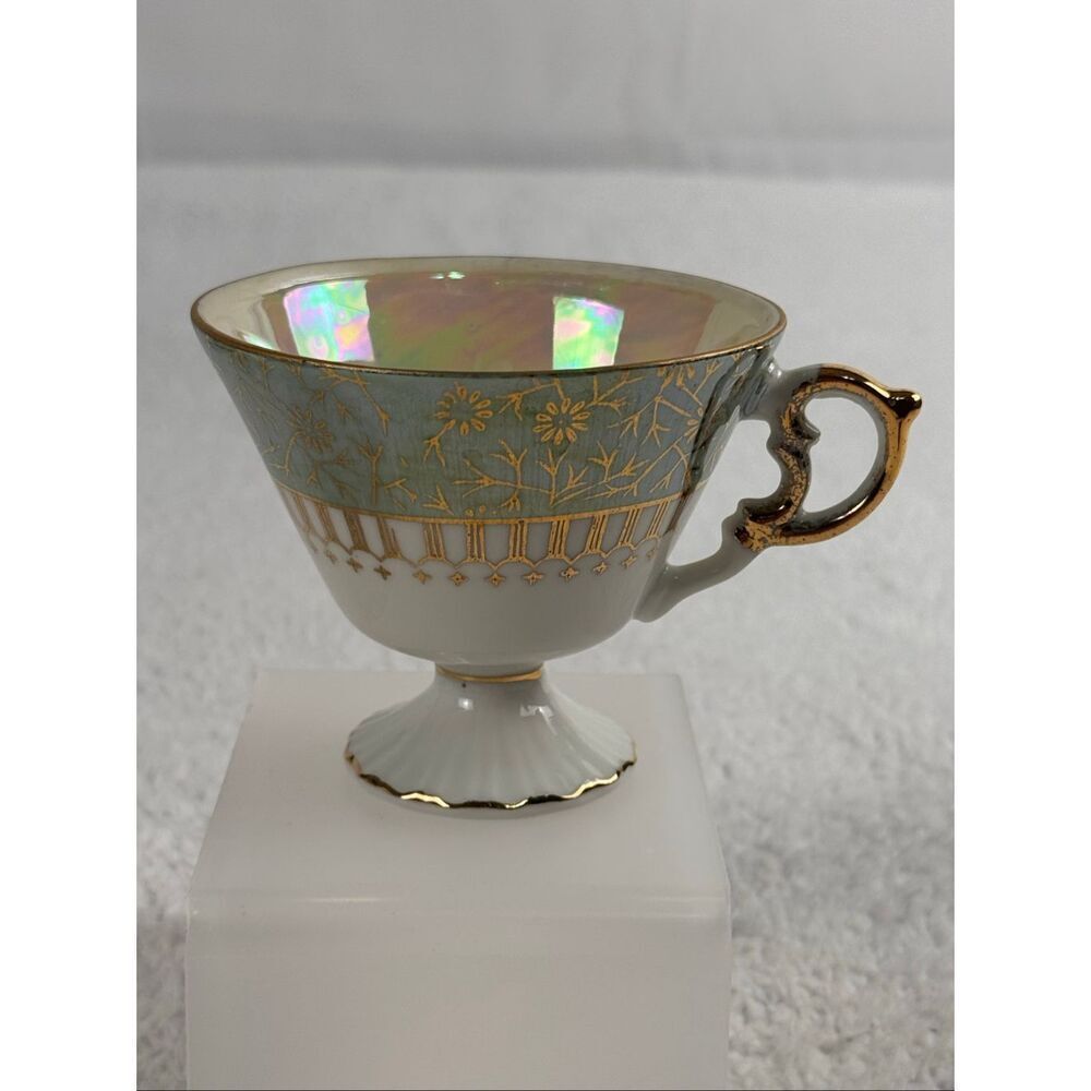 Vintage Napcoware Lusterware Iridescent FootedTeacup C-7215